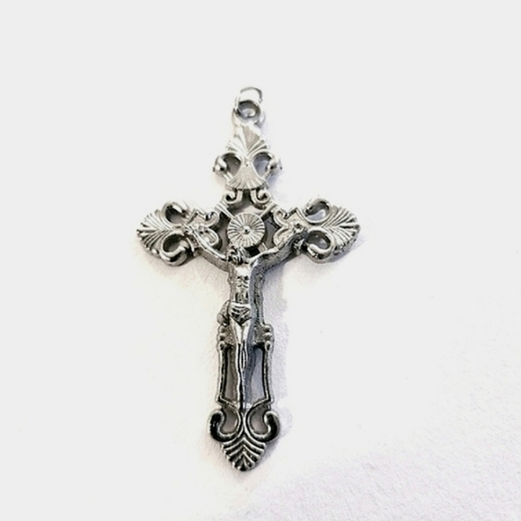 Vintage Silver Cross Pendant - Picture 1 of 5